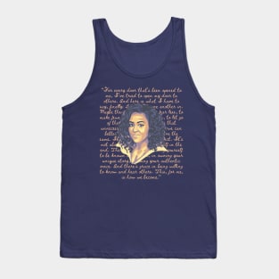 Michelle Obama Portrait and Quote Tank Top